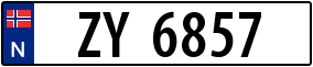 Trailer License Plate